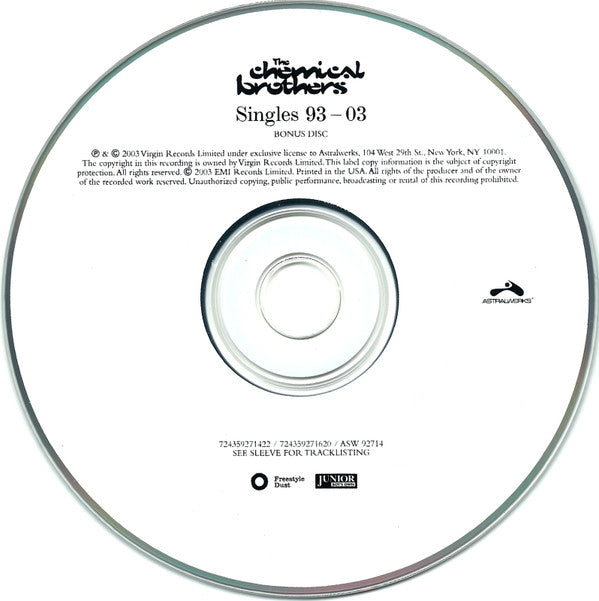 The Chemical Brothers : Singles 93-03 (2xCD, Comp, Ltd)