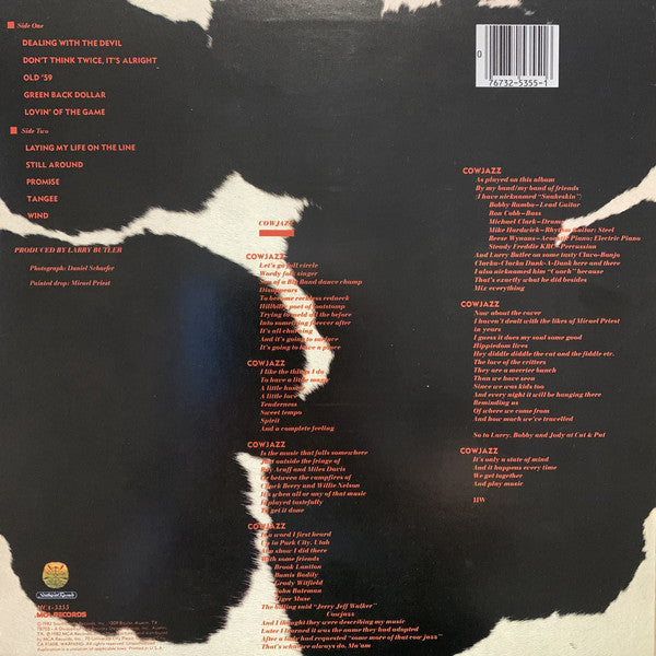 Jerry Jeff Walker : Cowjazz (LP, Album, Pin)