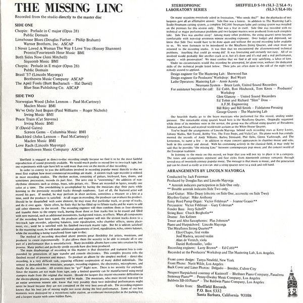 Lincoln Mayorga : The Missing Linc (Volume II) (LP, Album, Ltd, Gat)