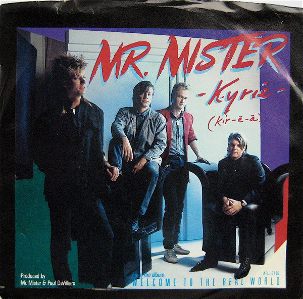 Mr. Mister : Kyrie (Kir-ē-ā) (7", Single, Pur)