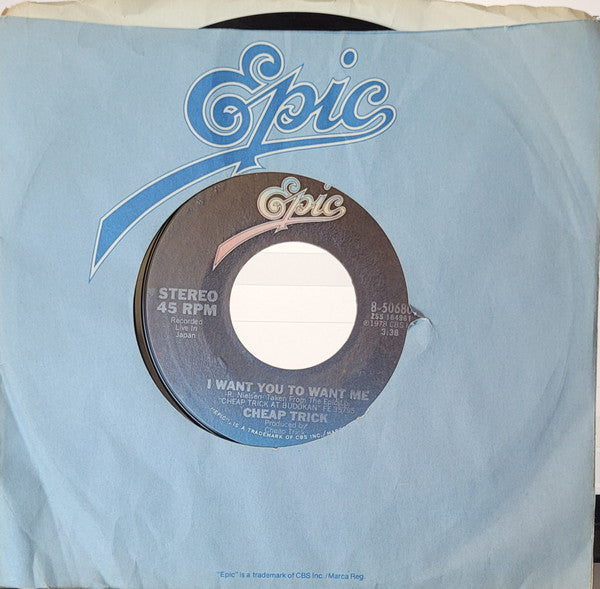 Cheap Trick / Chicago (2) : I Want You To Want Me / Alive Again (7", Single, MP, Styrene)