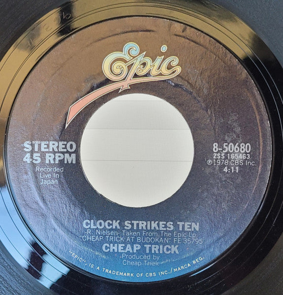 Cheap Trick / Chicago (2) : I Want You To Want Me / Alive Again (7", Single, MP, Styrene)