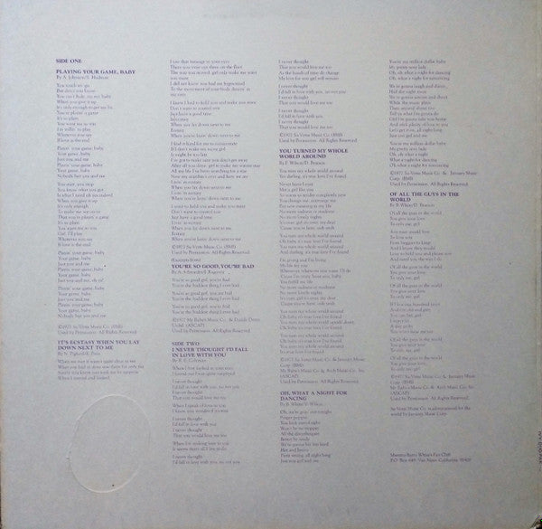 Barry White : Barry White Sings For Someone You Love (LP, Album, Ter)