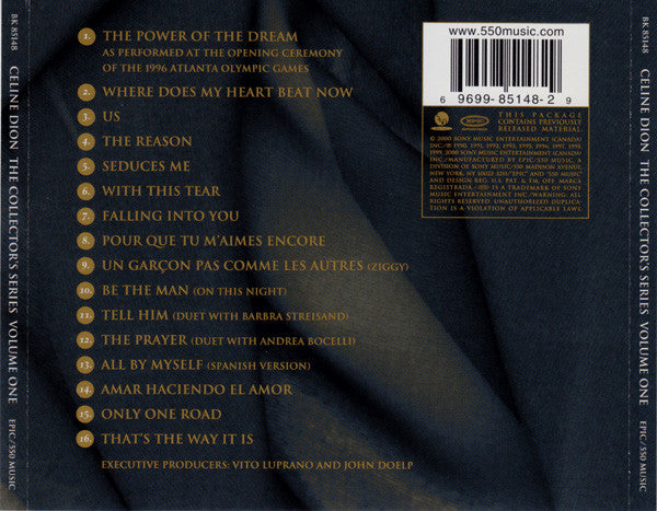 Céline Dion : The Collector's Series Volume One (CD, Comp)