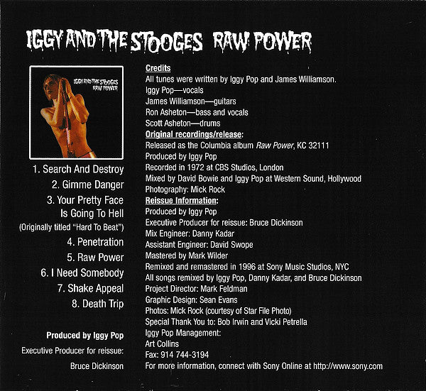 The Stooges : Raw Power (CD, Album, RE, RM, Dig)
