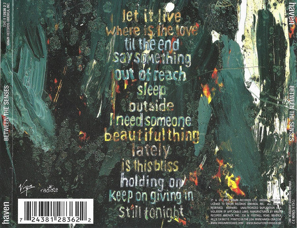 Haven : Between The Senses (CD, Album)