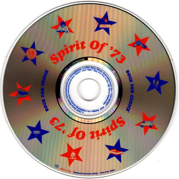 Various : Spirit Of '73 : Rock For Choice (CD, Album, Promo)