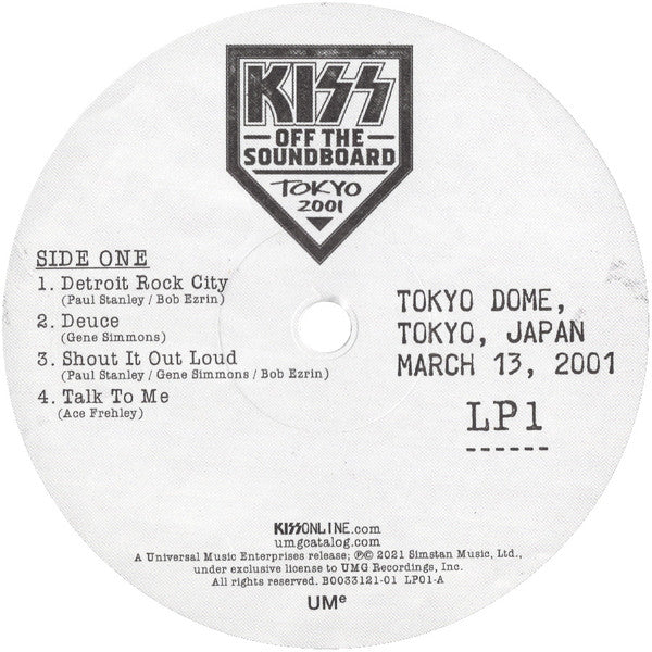 Kiss : Off The Soundboard Tokyo 2001 (3xLP, Ltd)