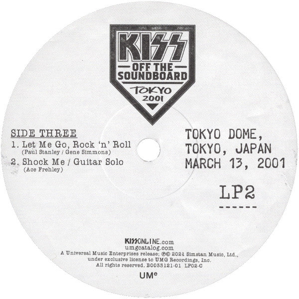 Kiss : Off The Soundboard Tokyo 2001 (3xLP, Ltd)