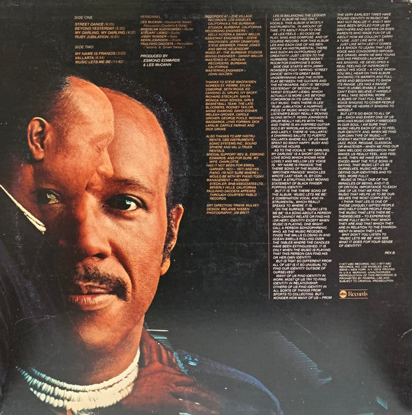 Les McCann : Music Lets Me Be (LP, Album, San)