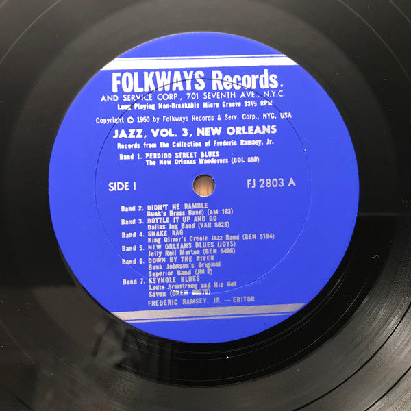Various : Jazz Volume 3: New Orleans (LP, Comp, RE)