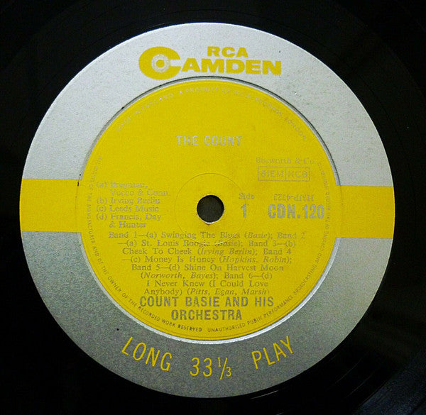 Count Basie : The Count (LP, Mono)