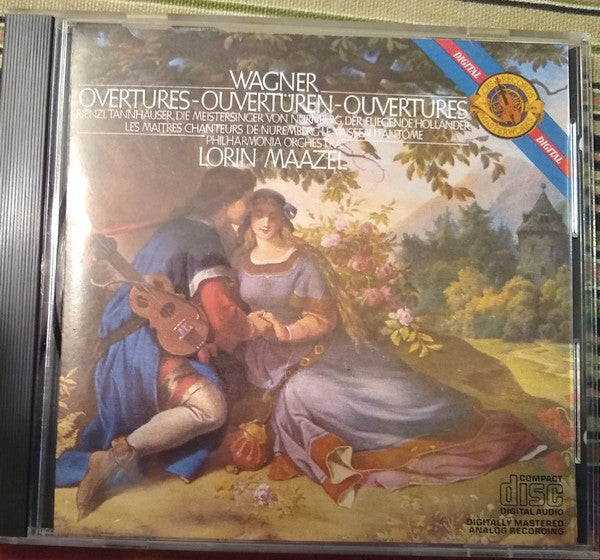 Wagner*, Lorin Maazel, Philharmonia Orchestra : Overtures = Ouvertüren = Ouvertures (CD, Album, RE)