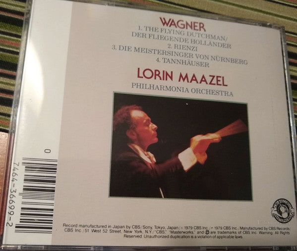 Wagner*, Lorin Maazel, Philharmonia Orchestra : Overtures = Ouvertüren = Ouvertures (CD, Album, RE)