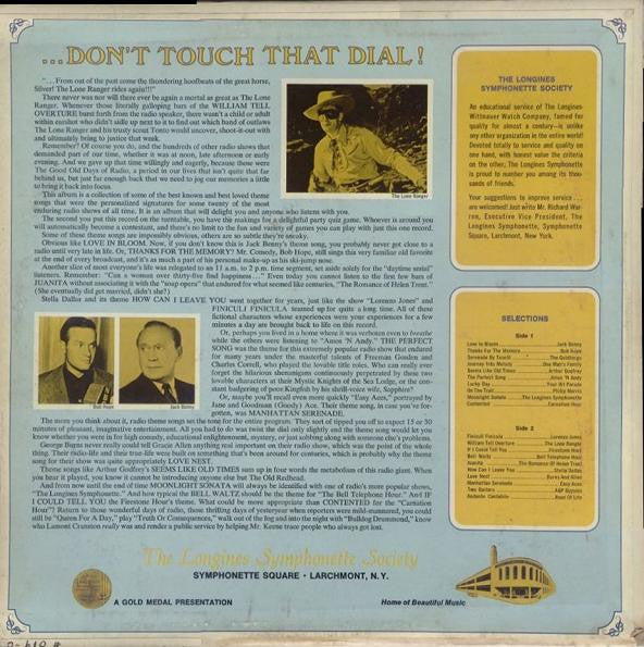 The Longines Symphonette : Radio's Famous Theme Songs (LP, Album, Mono)