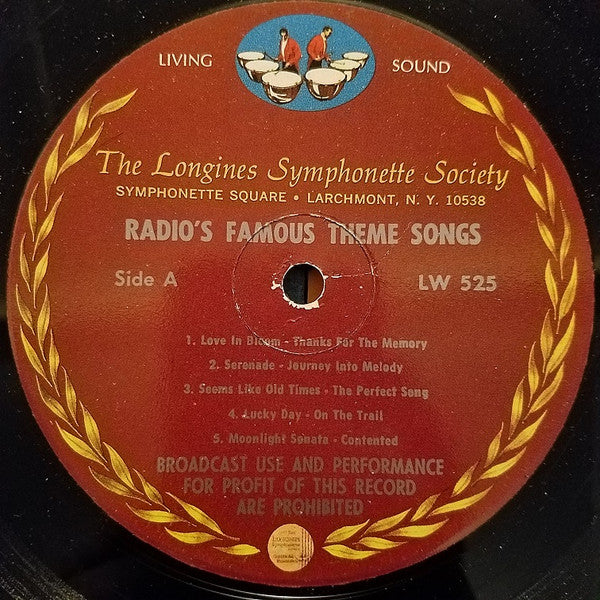The Longines Symphonette : Radio's Famous Theme Songs (LP, Album, Mono)