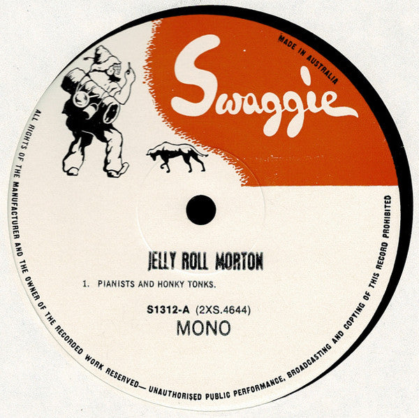 Jelly Roll Morton : The Library Of Congress Recordings Volume Two (LP, Album, Mono)