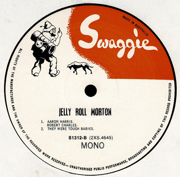 Jelly Roll Morton : The Library Of Congress Recordings Volume Two (LP, Album, Mono)