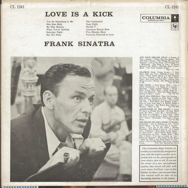 Frank Sinatra : Love Is A Kick (LP, Album, Comp, Mono, Bri)
