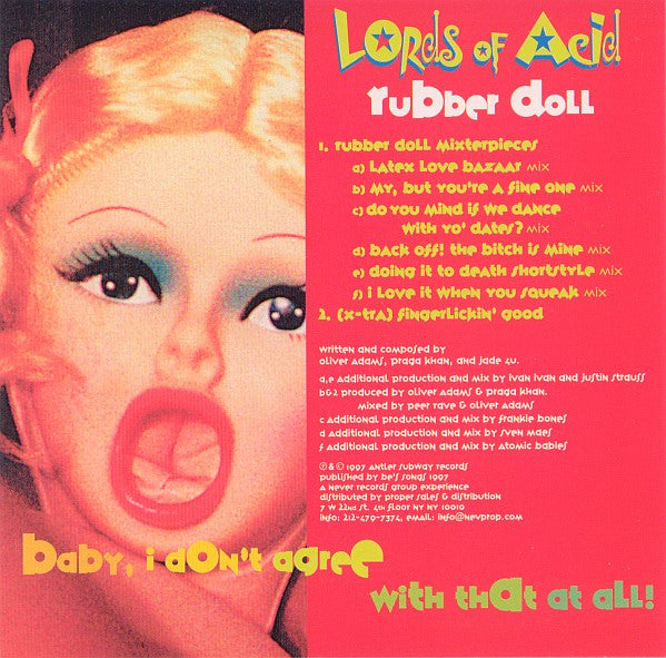 Lords Of Acid : Rubber Doll (CD, Single)
