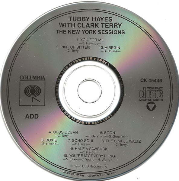 Tubby Hayes With Clark Terry : The New York Sessions (CD, Album, RE, RM)