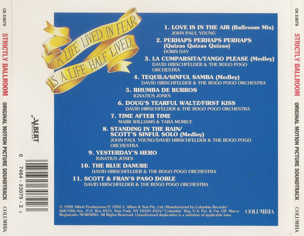 Various : Strictly Ballroom (Original Motion Picture Soundtrack) (CD, Comp)