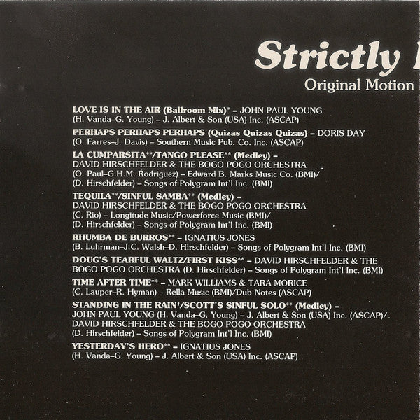 Various : Strictly Ballroom (Original Motion Picture Soundtrack) (CD, Comp)