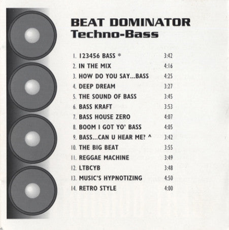 Beat Dominator : Techno-Bass (CD, Album)