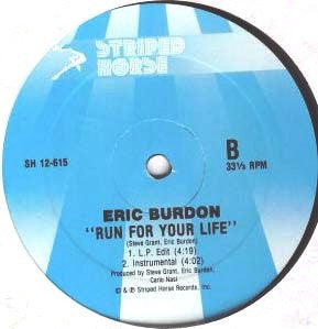Eric Burdon : Run For Your Life (12", Single)