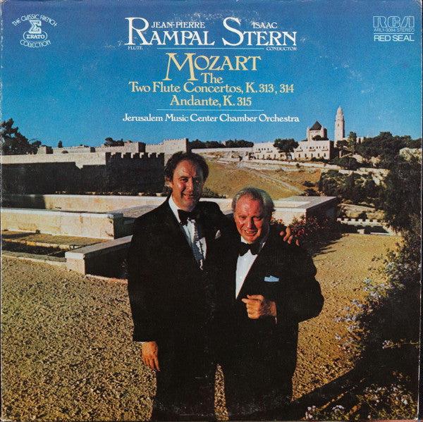 Jean-Pierre Rampal, Isaac Stern, Wolfgang Amadeus Mozart, Jerusalem Music Center Chamber Orchestra : The Two Flute Concertos / Andante (LP, Album)