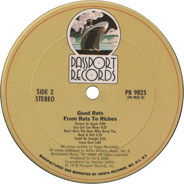 Good Rats : From Rats To Riches (LP, Album, Blu)