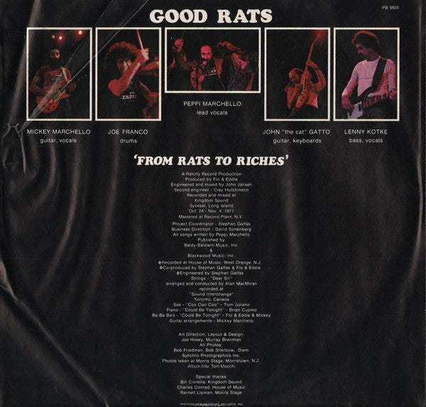 Good Rats : From Rats To Riches (LP, Album, Blu)