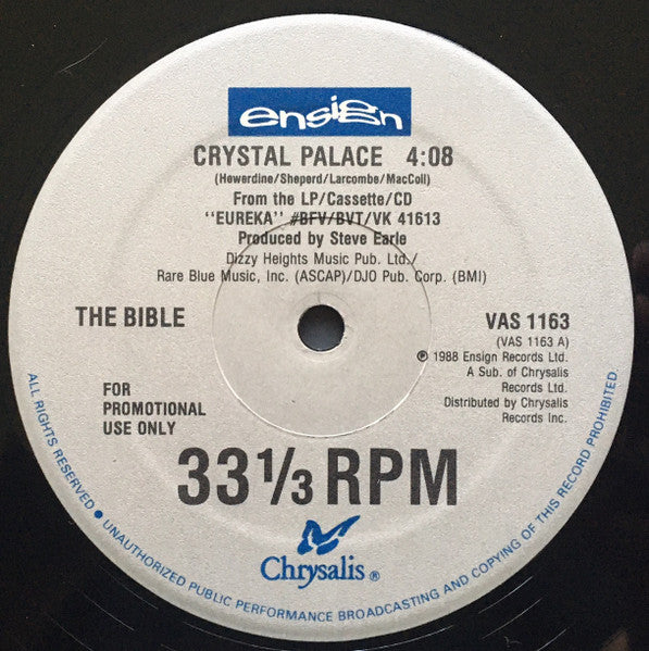 The Bible : Crystal Palace (12", Promo)