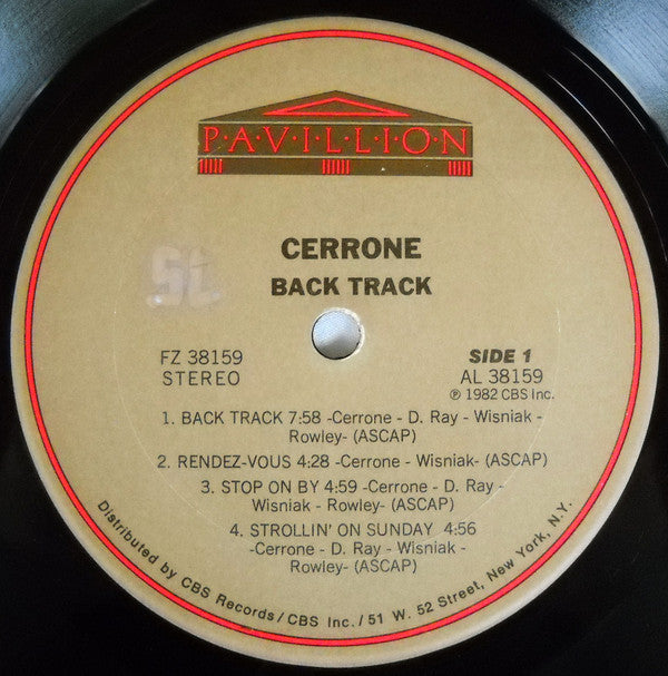 Cerrone : Cerrone 8 - Back Track (LP, Album)