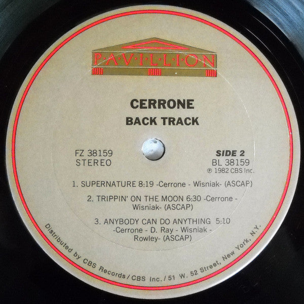 Cerrone : Cerrone 8 - Back Track (LP, Album)