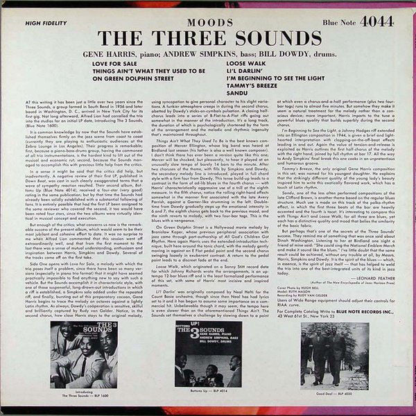 The 3 Sounds* : Moods (LP, Album, Mono)