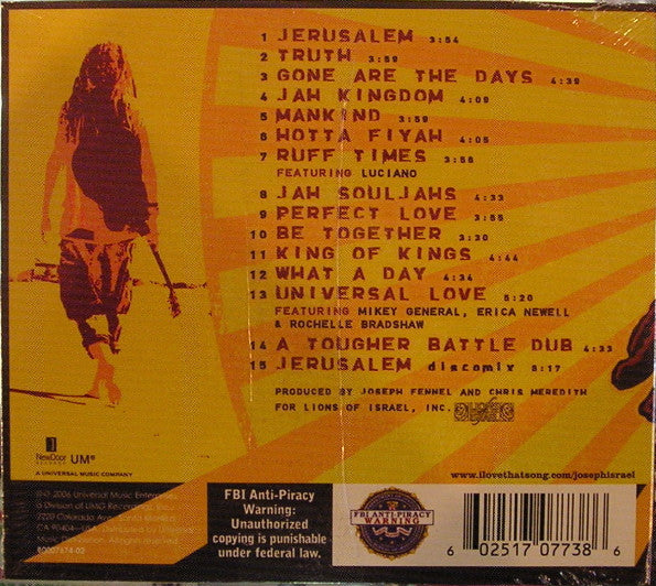 Joseph Israel : Gone Are The Days (CD, Album)