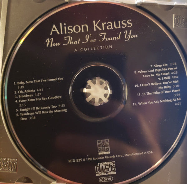 Alison Krauss : Now That I've Found You: A Collection (CD, Comp, Club)