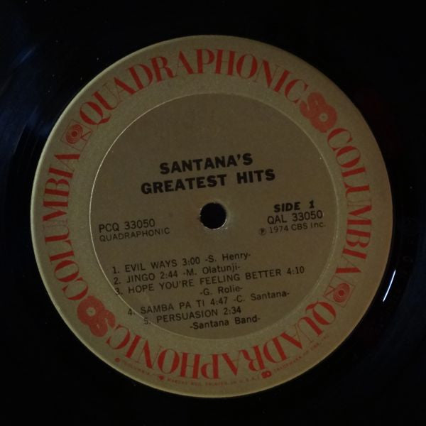 Santana : Santana's Greatest Hits (LP, Comp, Quad)