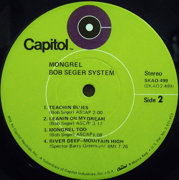 Bob Seger System : Mongrel (LP, Album, Win)
