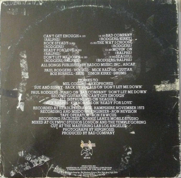 Bad Company (3) : Bad Co (LP, Album)
