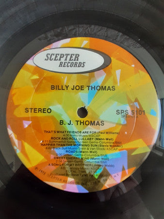 B.J. Thomas : Billy Joe Thomas (LP, Album)