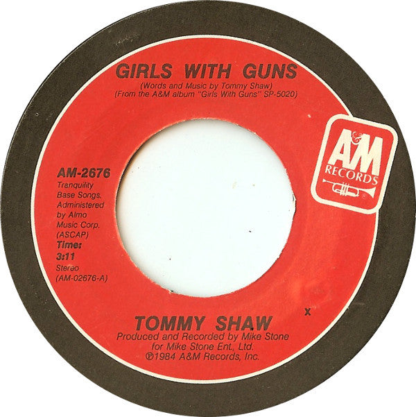 Tommy Shaw : Girls With Guns (7", X P)