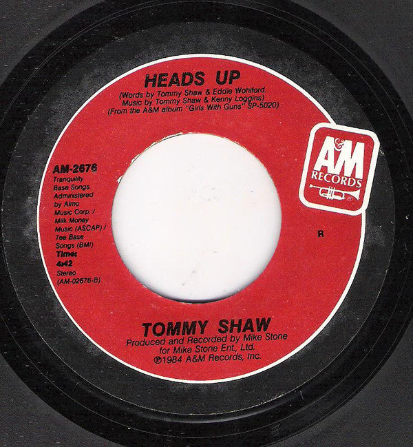 Tommy Shaw : Girls With Guns (7", X P)