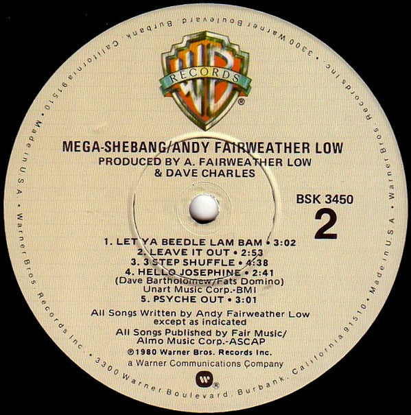Andy Fairweather-Low : Mega-Shebang (LP, Album, LA )