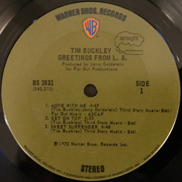 Tim Buckley : Greetings From L.A. (LP, Album, Uni)