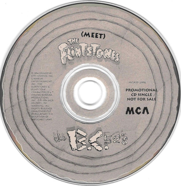 The B-52's : (Meet) The Flintstones (CD, Single, Promo)