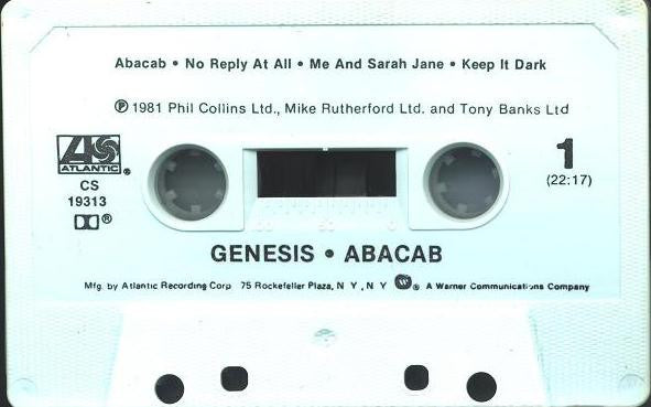 Genesis : Abacab (Cass, Album)