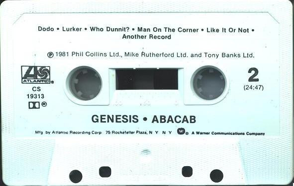 Genesis : Abacab (Cass, Album)