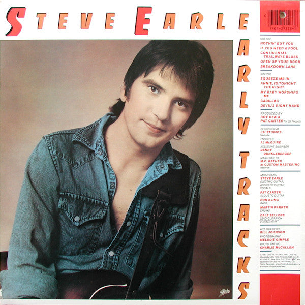 Steve Earle : Early Tracks (LP, Album)
